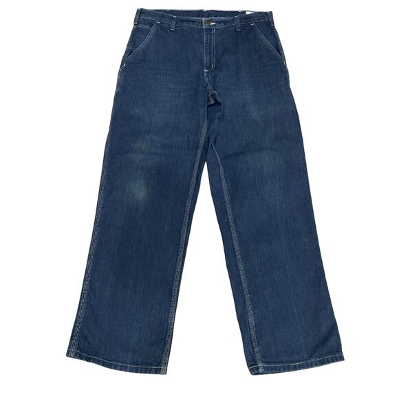 Carhartt Mens Jeans 34x32 Workwear Carpenter Loose Fit Grunge Streetwear - Picture 1 of 7